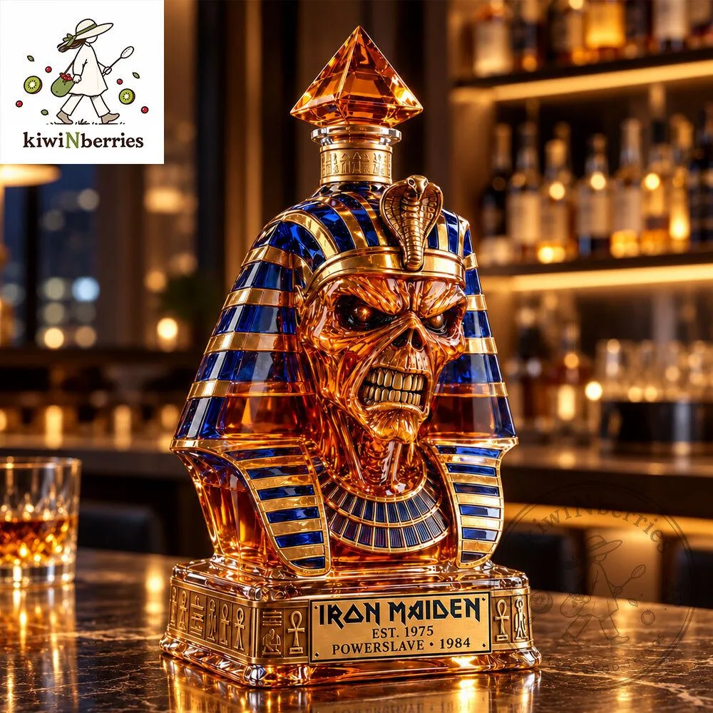 Iron Maiden Powerslave Eddie Whiskey Decanter 4 Iron Maiden Powerslave Eddie Whiskey Decanter