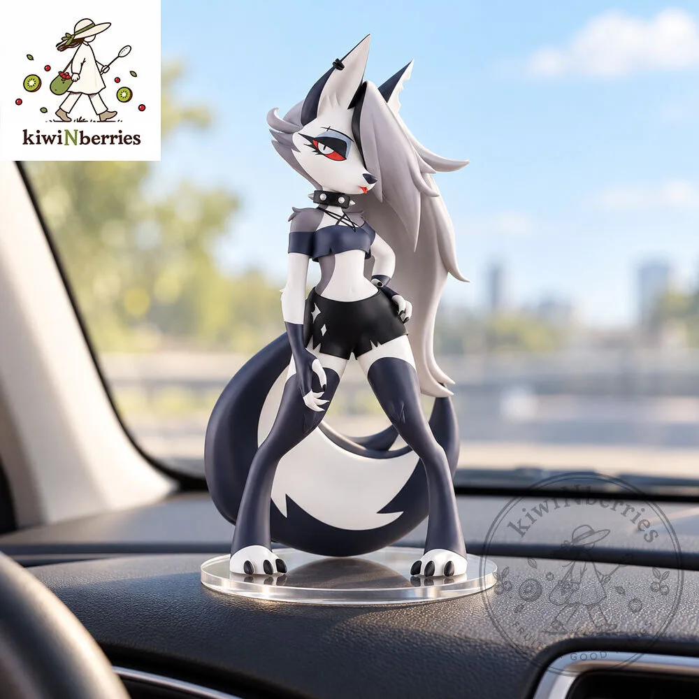 Loona Helluva Boss Anime Action Figure, Goth Wolf Girl Collectible Model Toy 6 Loona Helluva Boss Anime Action Figure, Goth Wolf Girl Collectible Model Toy